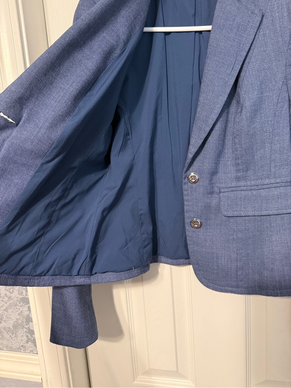 New York & Company Blue and Gray Women's Tailored Blazers - Two-Pack - Picture 5 of 8